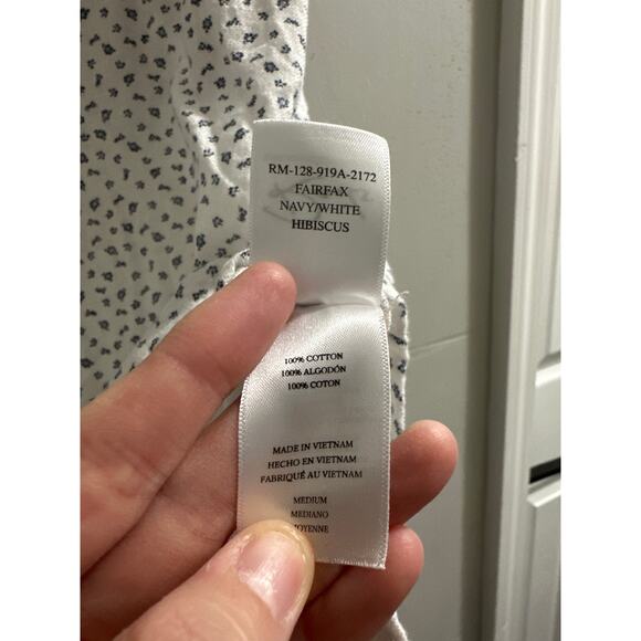 Rails Men's Fairfax Hibiscus-Print‎ Sport Shirt Size Medium 100% cotton - Picture 5 of 7